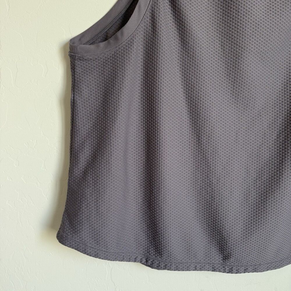 Calia Womens XXL Gray Honeycomb Textured Sleeveless Tank Athletic Gym Athleisure - Picture 7 of 13